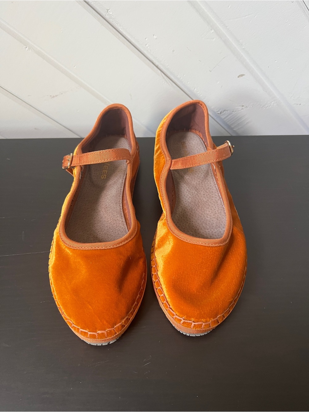 NWOB SeaVees Carlyle Mary Jane Topaz French Velvet Flats Shoes Size 8.5 - Picture 2 of 6